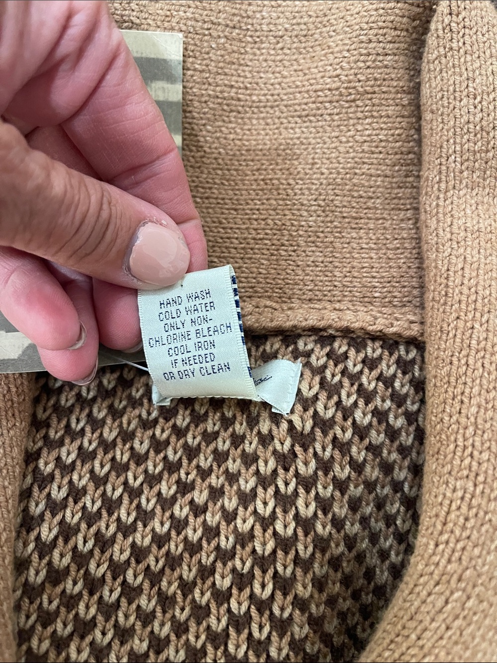 Tasha Polizzi Tan and Brown Dakota Western Horse Motif Cardigan - Picture 14 of 14
